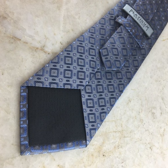 PLATINUM SILK TIE - Picture 8 of 14